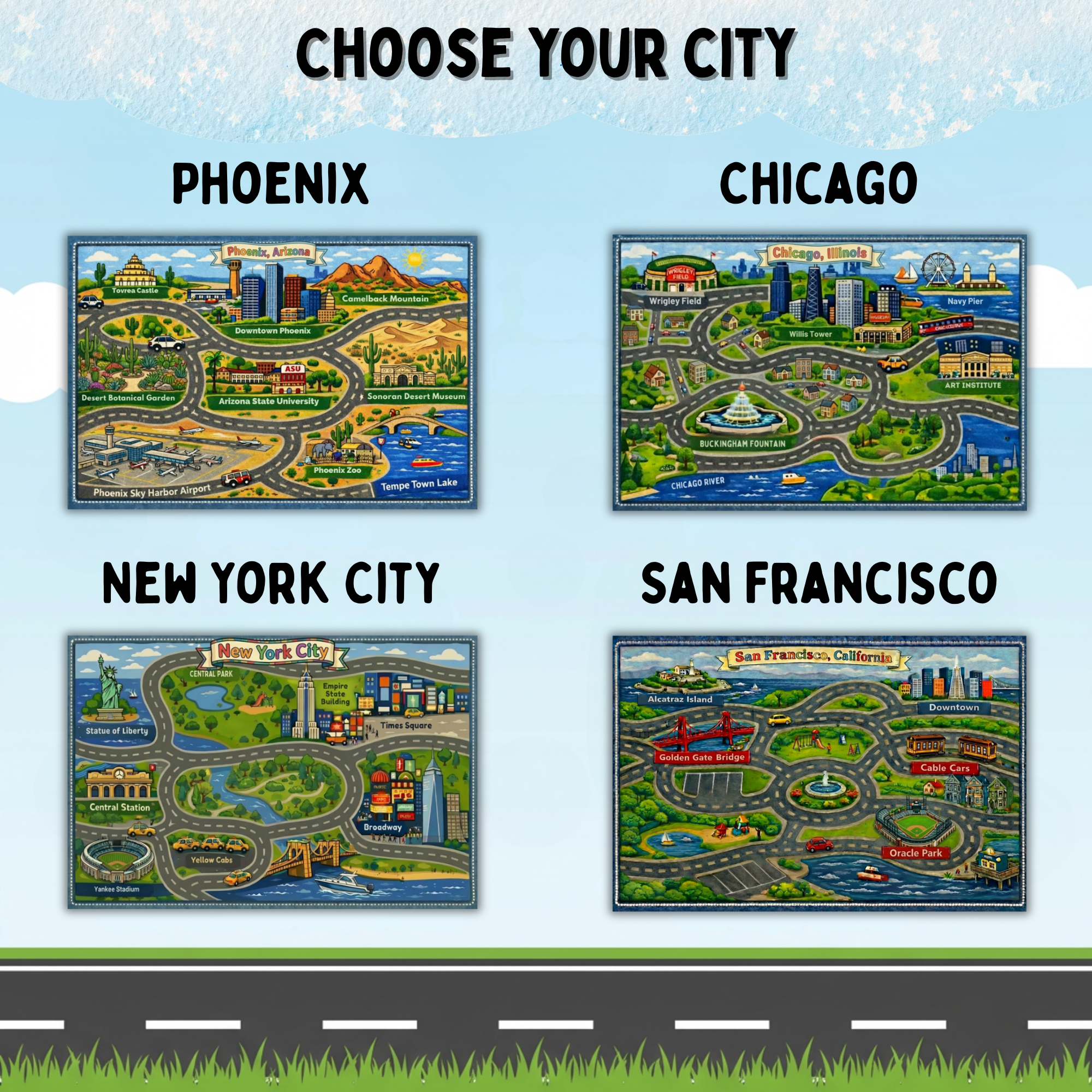 City Road Play Rug